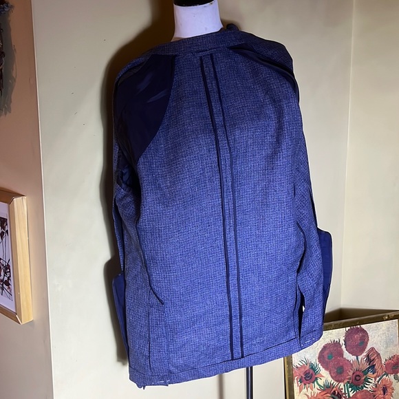BONOBOS Size 44R Finest Italian Wool Suit Jacket Athletic Fit MARZOTTO MiniPlaid - Picture 11 of 16